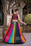 Multicolour Pure Rayon Navratri Lehenga With Blouse Wholesalers In India Nnk1703 